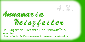 annamaria weiszfeiler business card